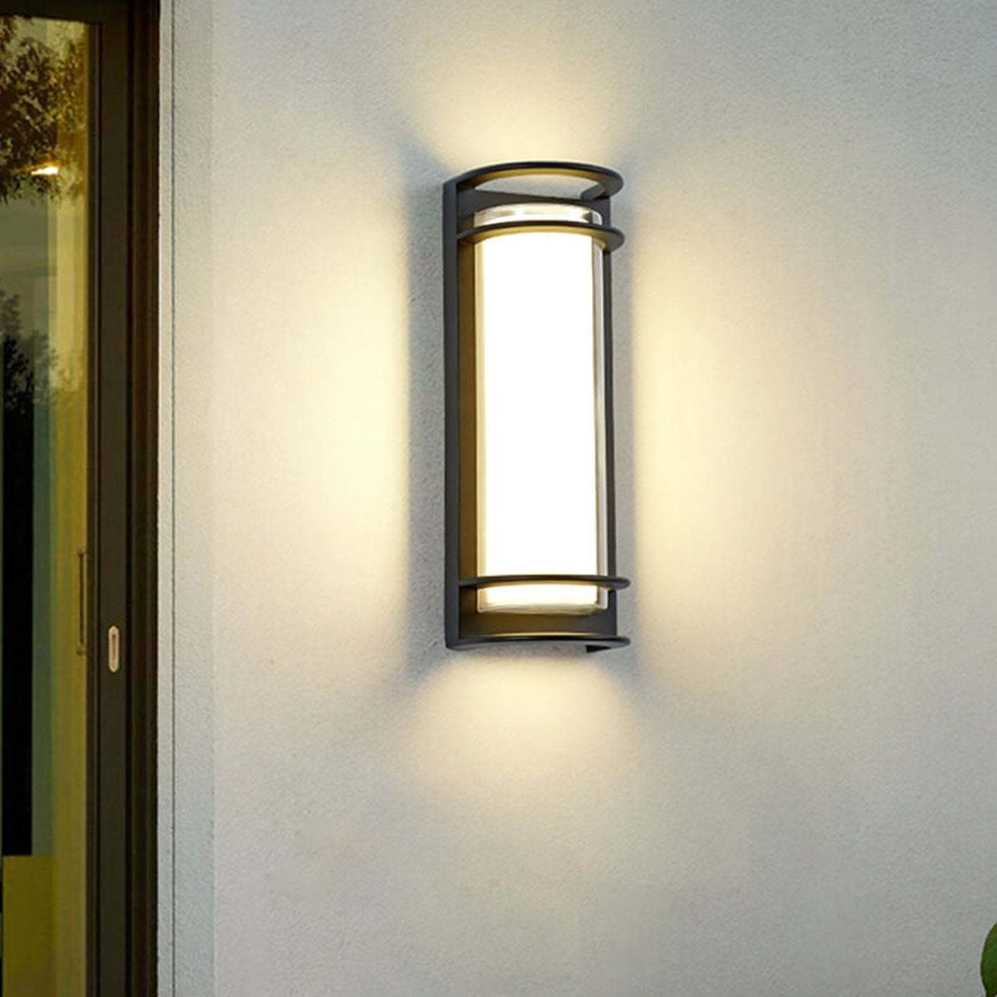 Modern Outdoor Column LED Garden Wall Sconce