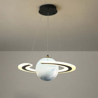 Modern Space Planet Circle Kids LED Chandelier