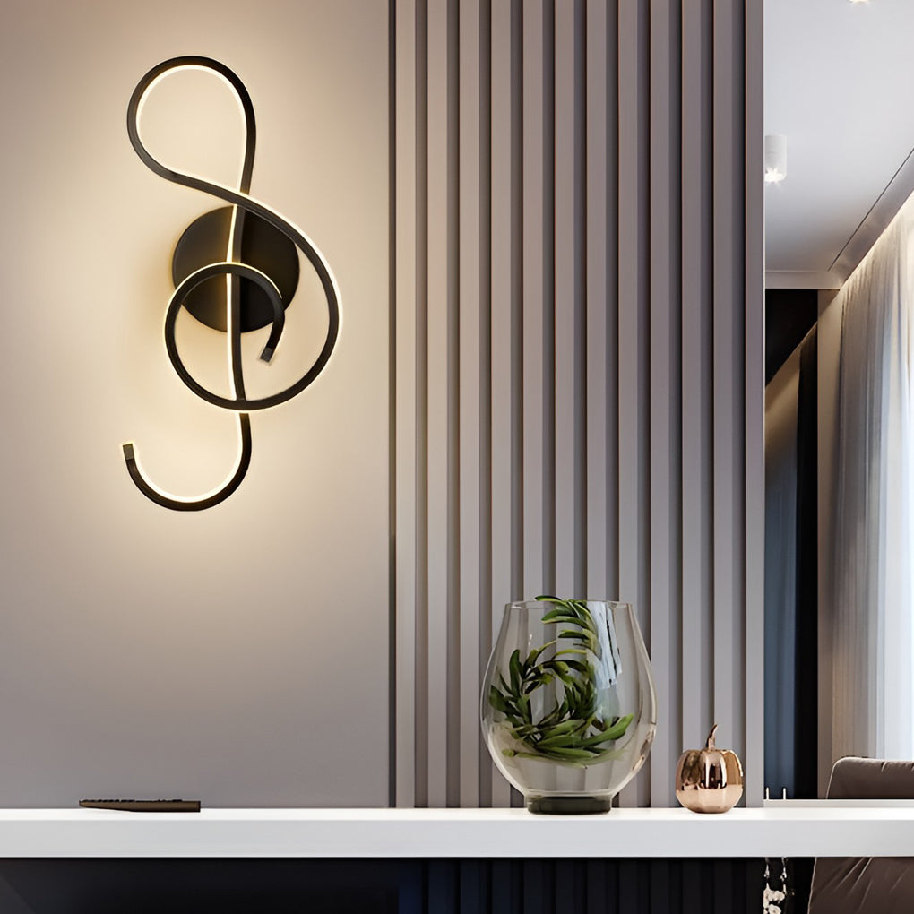 Musical Note LED Modern Wall Sconce