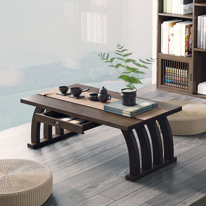 Chinese Rectangular Bamboo Fiberboard Coffee Table