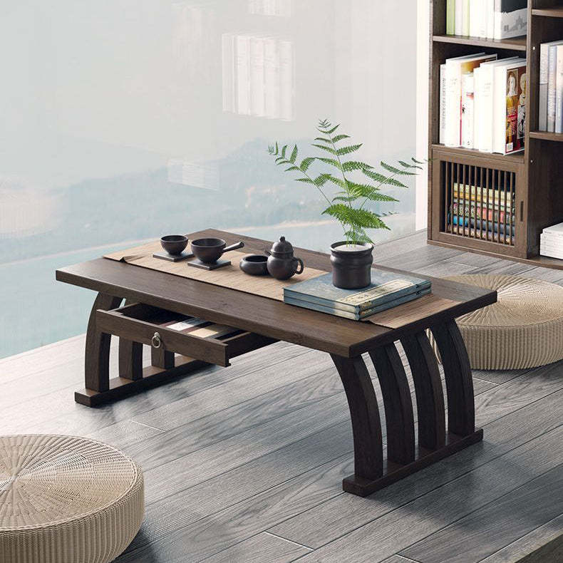 Chinese Rectangular Bamboo Fiberboard Coffee Table