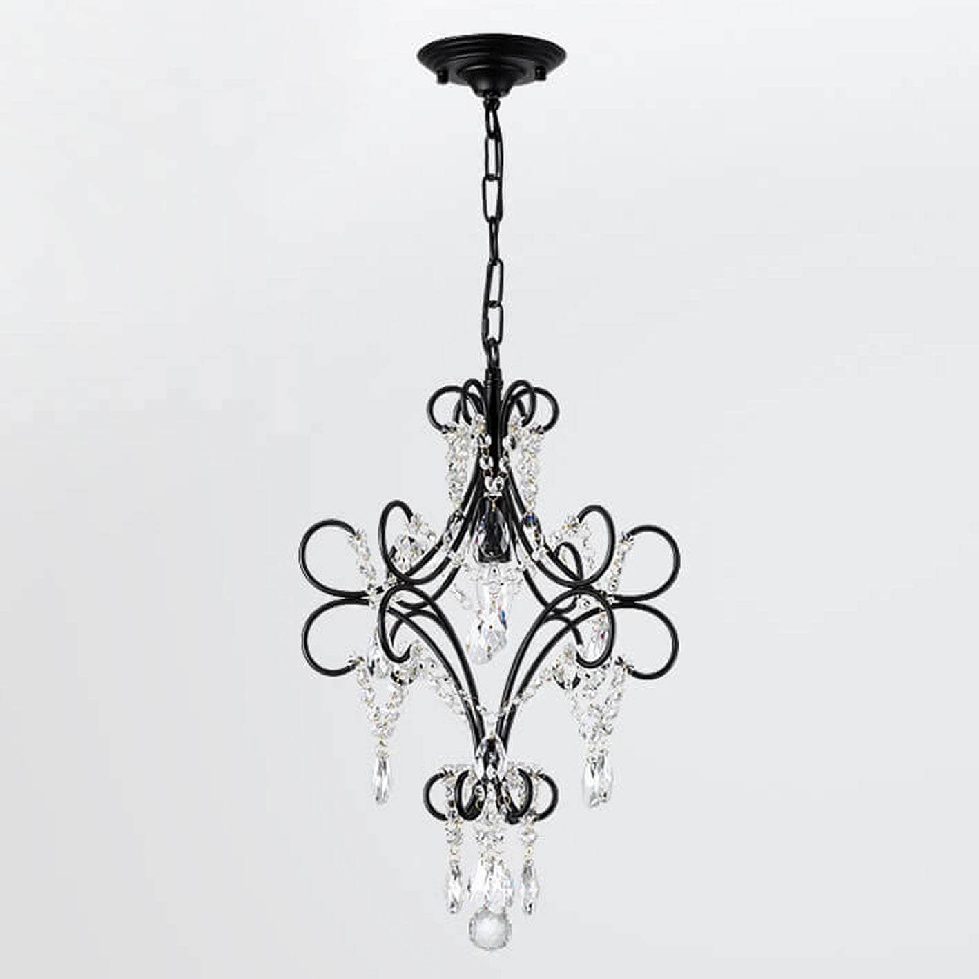 Vintage Luxe Crystal Candle Chandelier