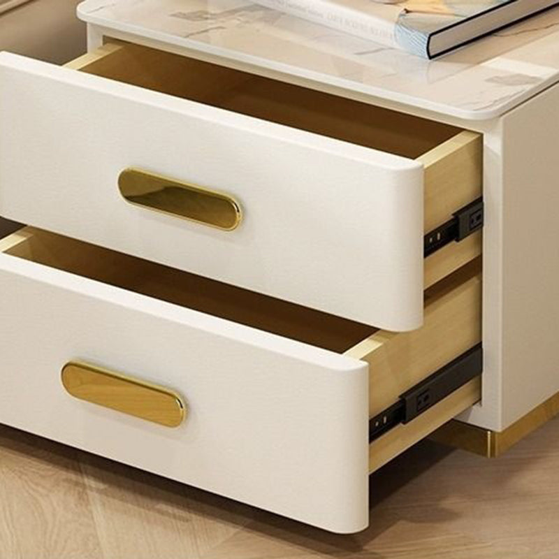 Contemporary Rock Nightstand 2-Drawer