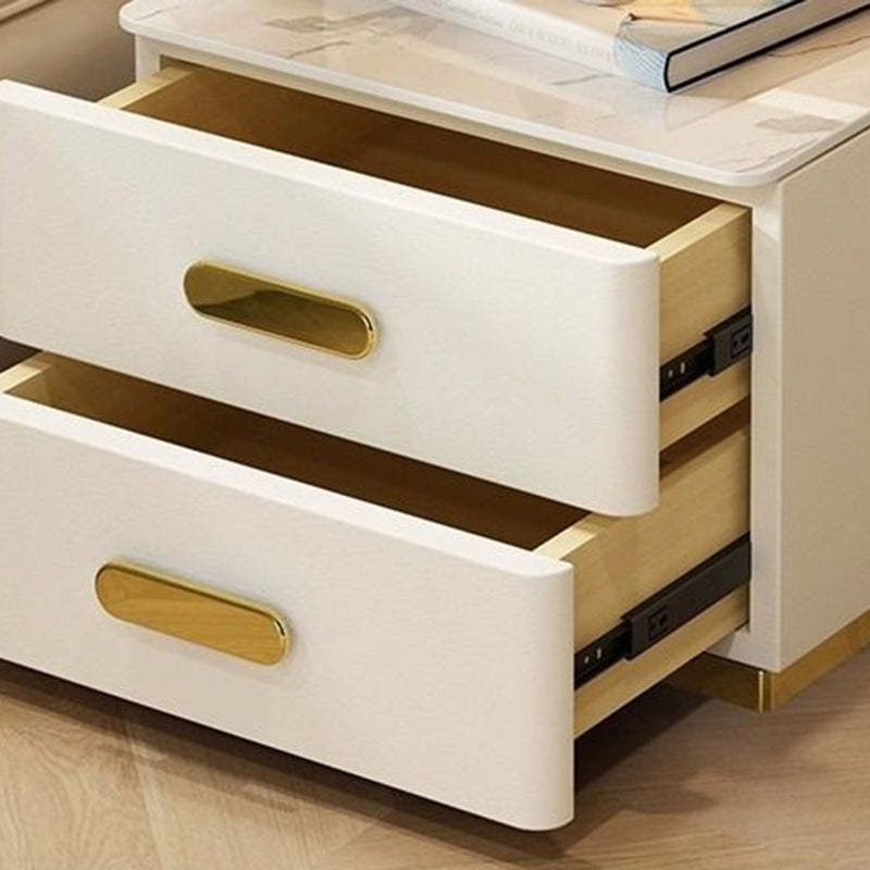 Contemporary Rock Nightstand 2-Drawer