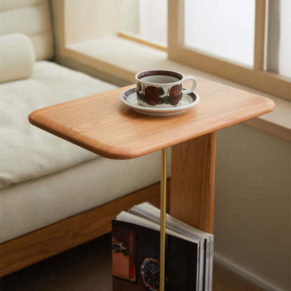 Minimalist Square Wood End Table