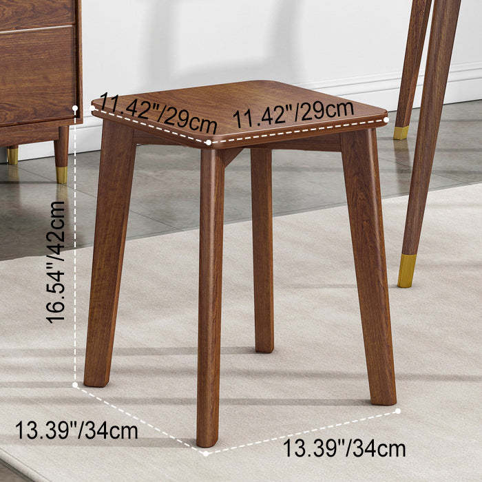 Chinese Wood Stackable Low Stool