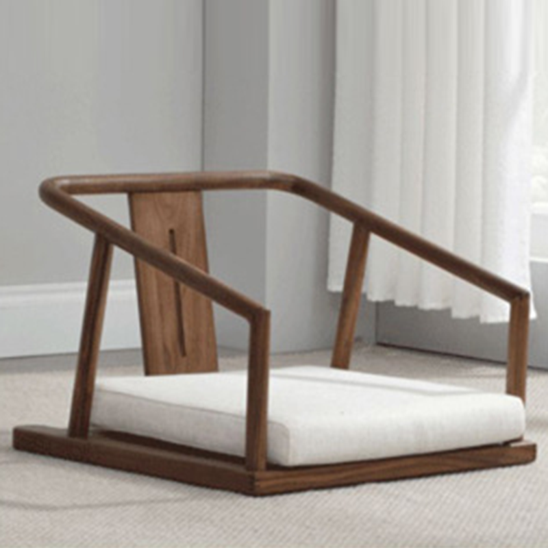Japanese Ash Wood Low Coffee Table Chair Set