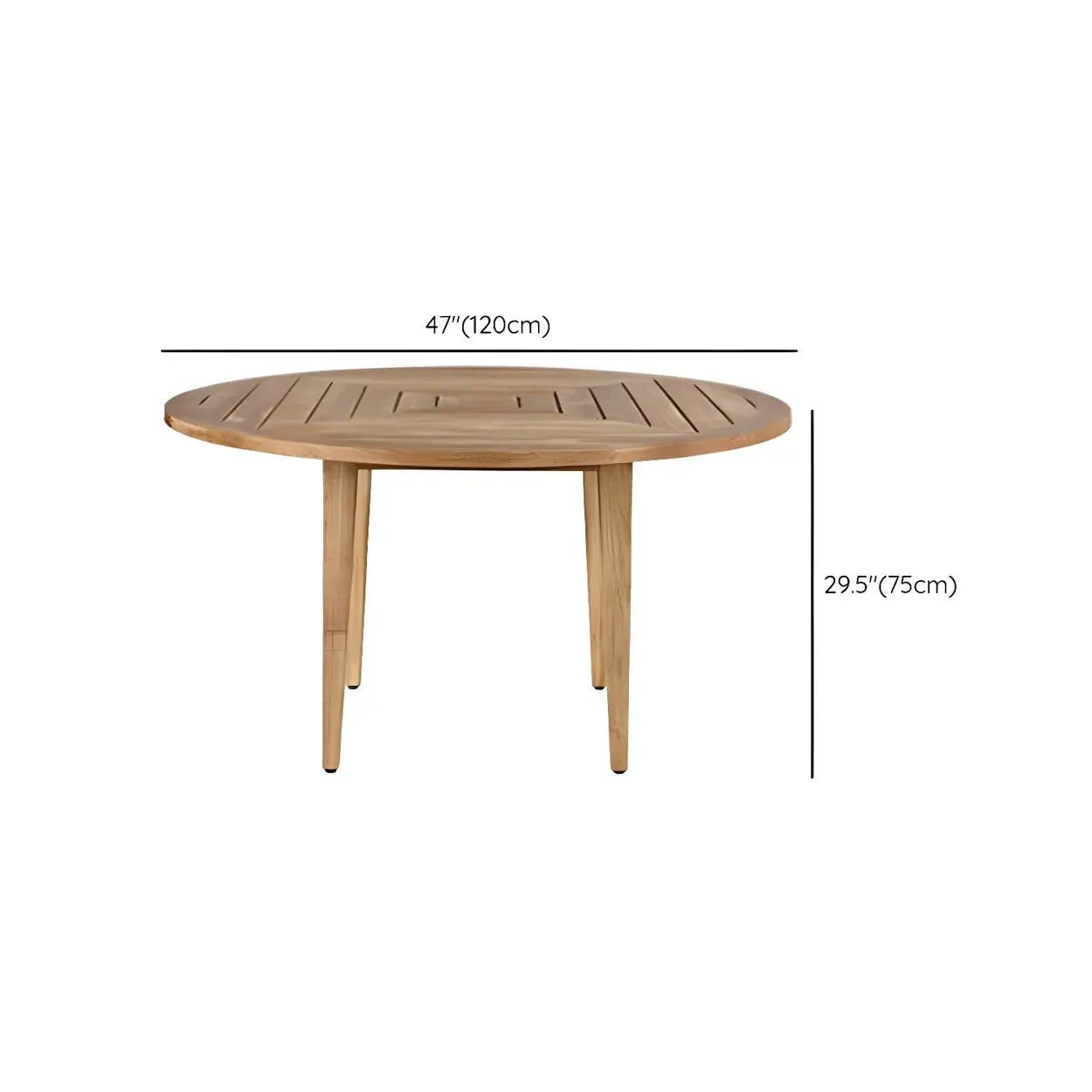 Modern Teak Outdoor Dining Set Rectangular