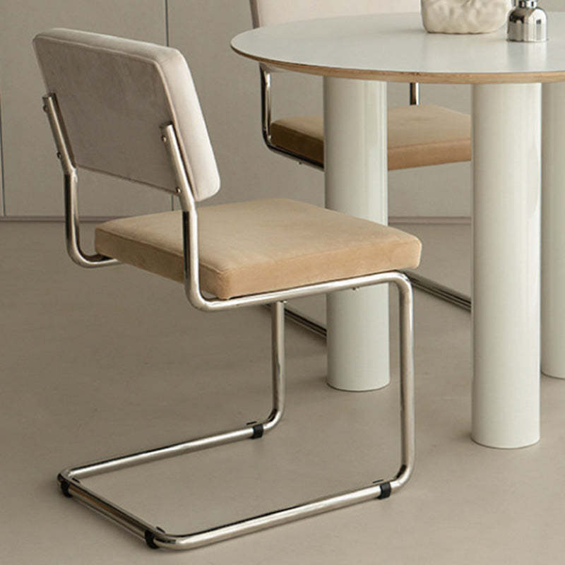 Nordic Fabric Steel Bracket Dining Chair