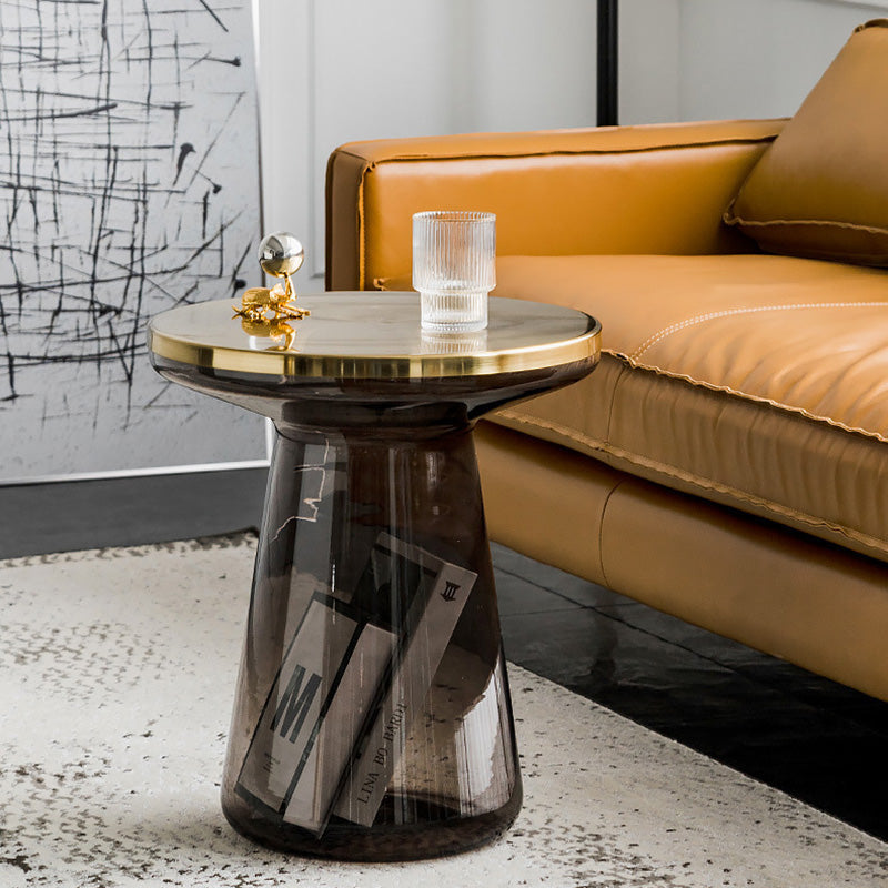 Minimalist Cone Glass Coffee Table