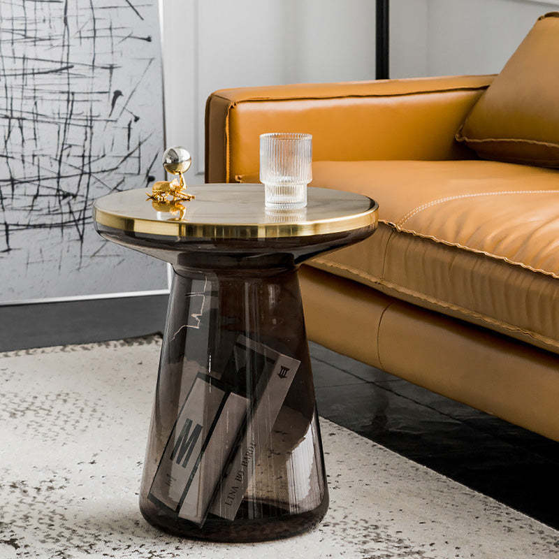 Minimalist Cone Glass Coffee Table