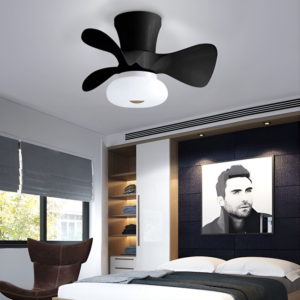 Macaron 3-Step Dimming LED Nordic Ceiling Fan