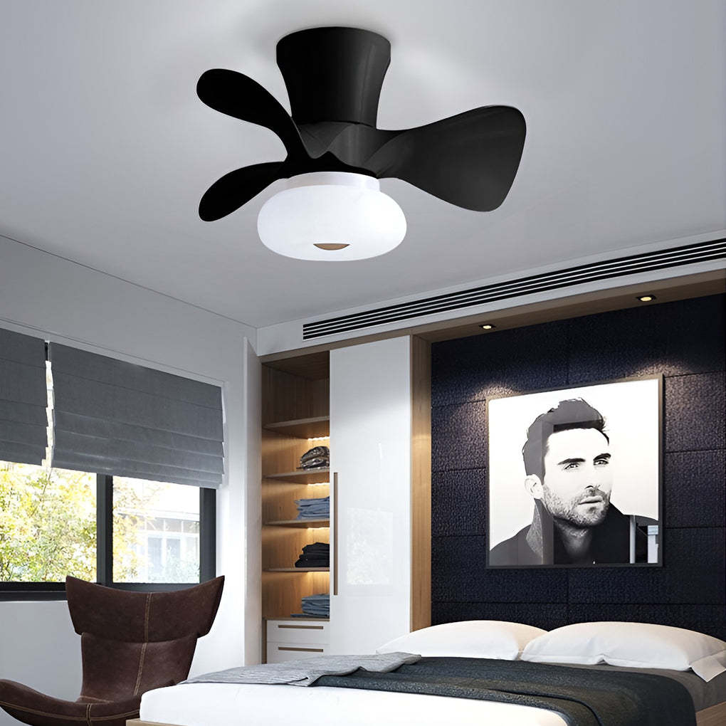 Macaron 3-Step Dimming LED Nordic Ceiling Fan