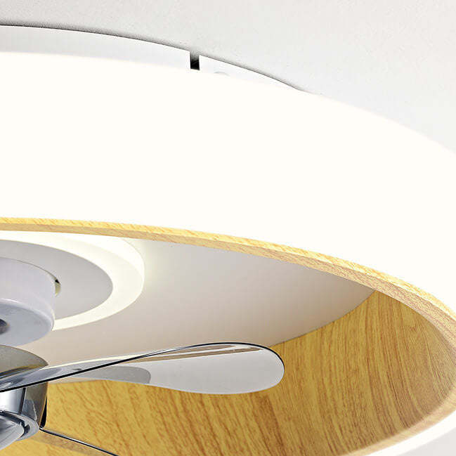 Nordic Minimalist Grain Flush Mount Ceiling Fan