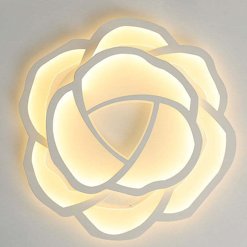Modern Rose LED Flush Mount Light