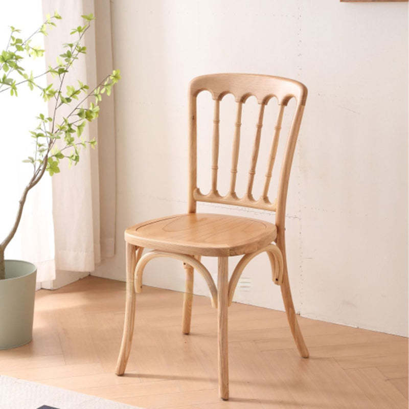 Vintage Rattan Solid Wood Dining Chair