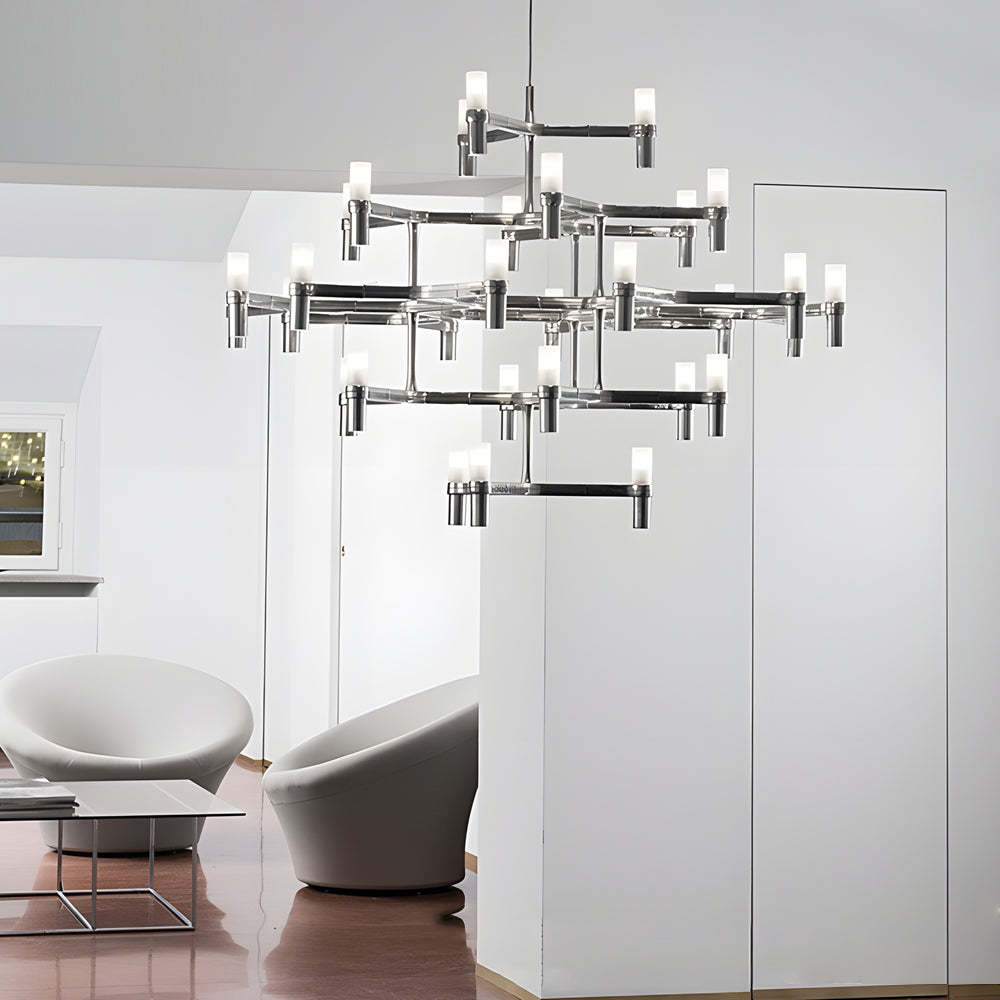Metal Geometric LED Designer Nordic Chandelier