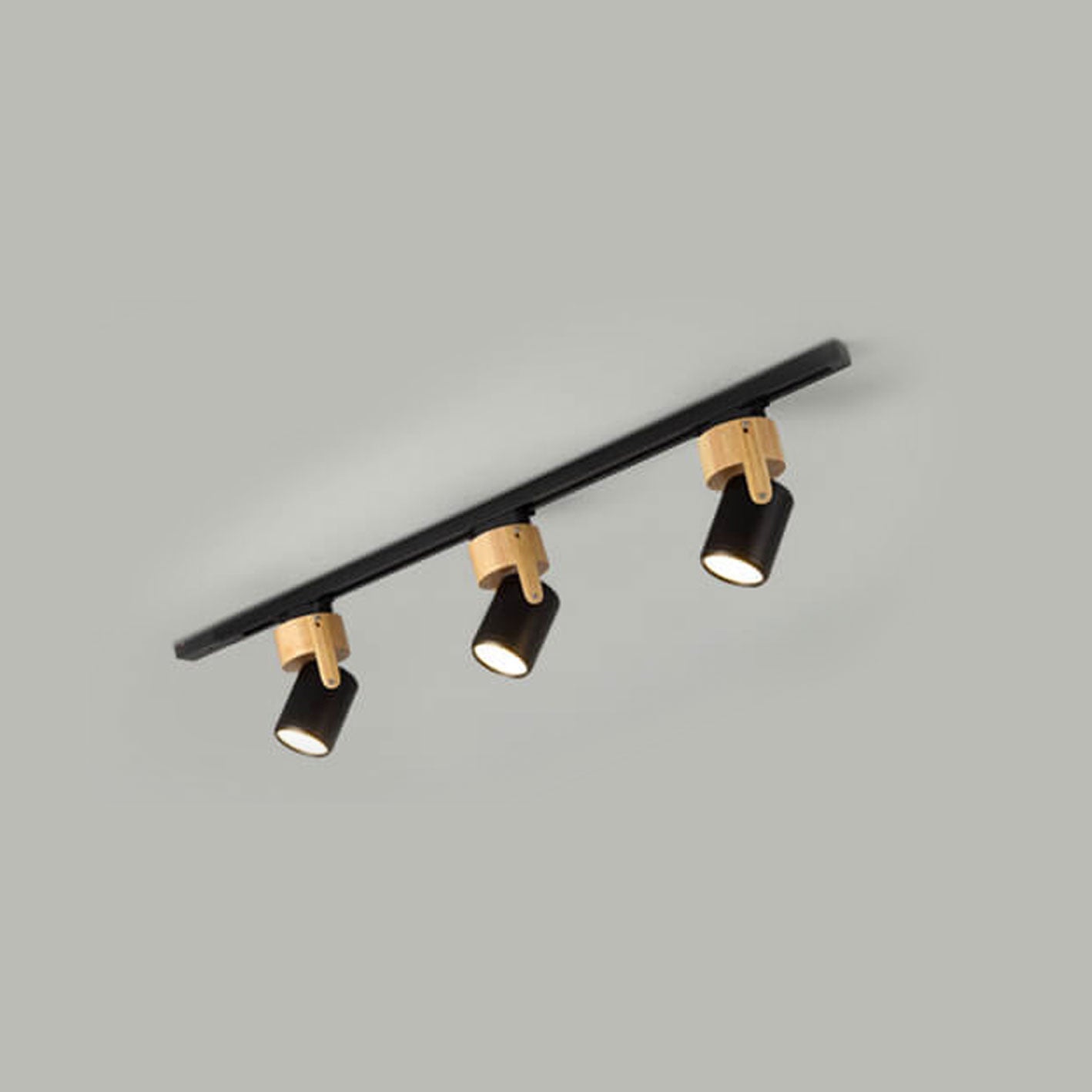 Nordic Minimalist Track Spotlight 1/3-Light Flush Mount