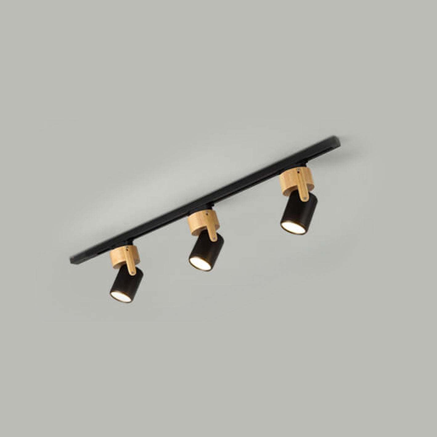 Nordic Minimalist Track Spotlight 1/3-Light Flush Mount