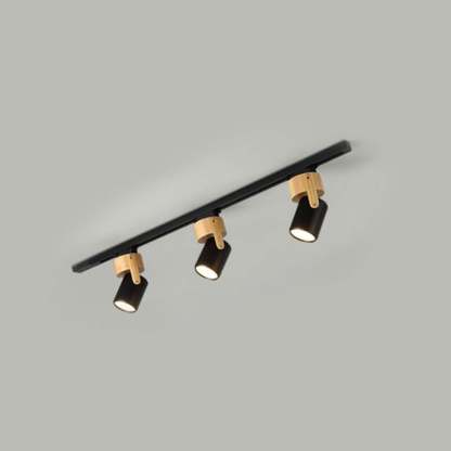Nordic Minimalist Track Spotlight 1/3-Light Flush Mount