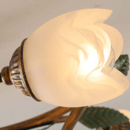 Modern Idyllic Iron Flower Branch Mount Light — 10 / B / 110V-120V For US/CA