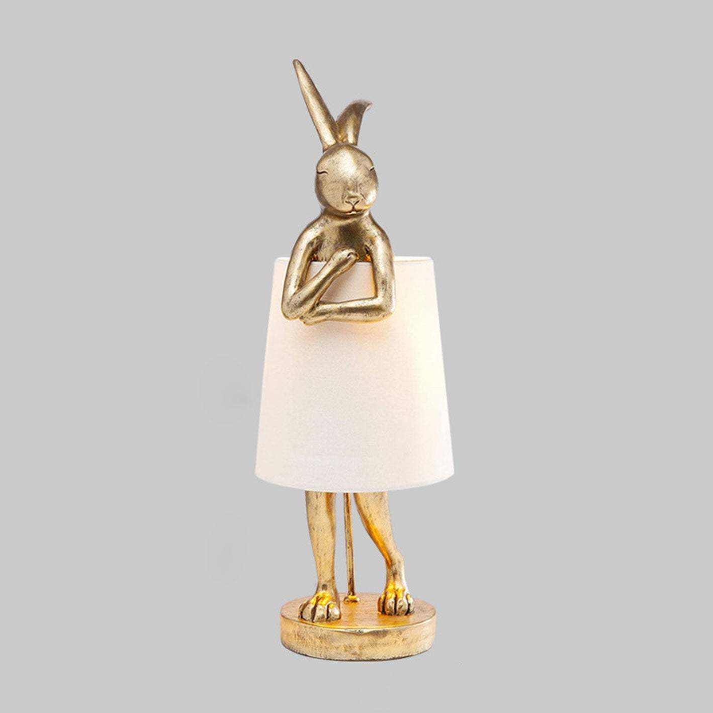 Nordic Apron Rabbit Resin Table Lamp