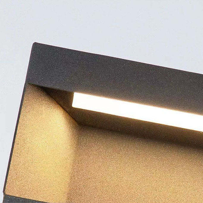 Solar Modern Glass Cuboid LED Outdoor Landscape Light