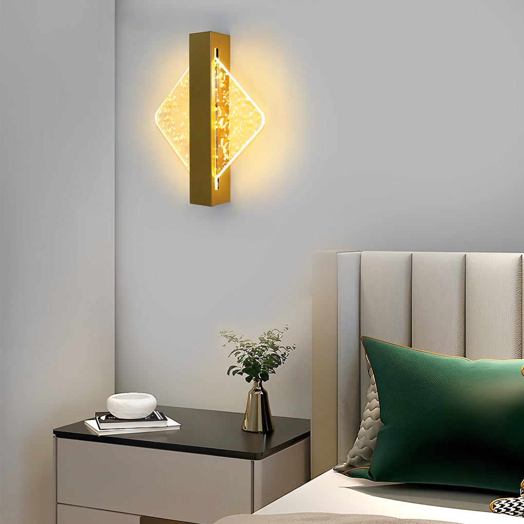 Round Square Semicircle Creative LED Nordic Bedside Wall Lamps Wall Lights-Lighom