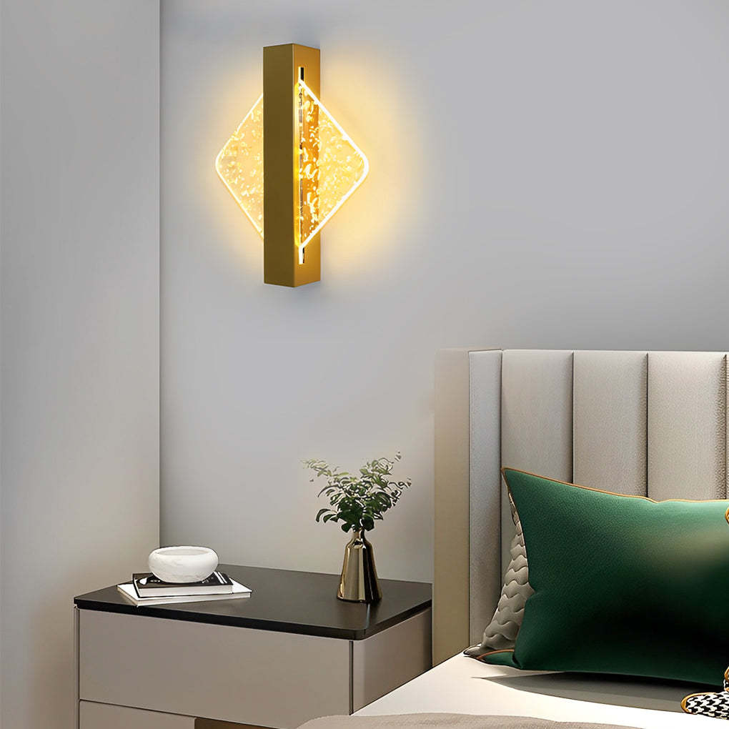 Round Square Semicircle Creative LED Nordic Bedside Wall Lamps Wall Lights-Lighom