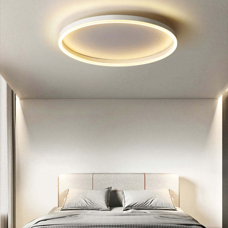 Nordic Circle Ring Iron Acrylic LED Flush Ceiling Light