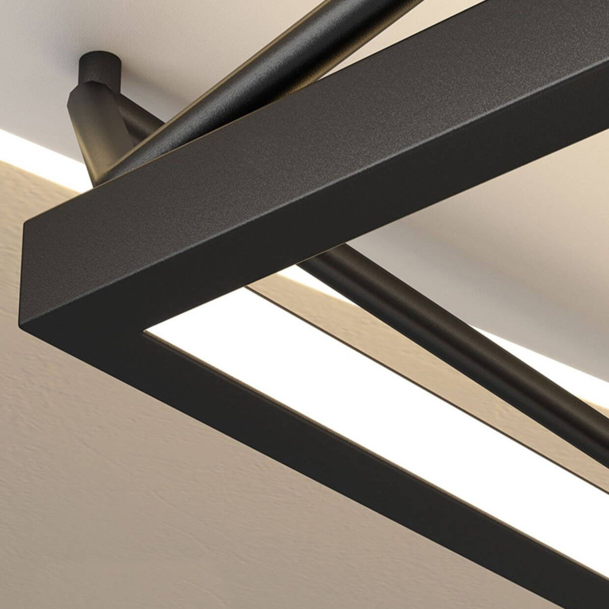 Nordic Minimalist Geometric Art LED Flush Mount Light — Pentagon / White Light (5000K) / 220V-240V For UK/AU