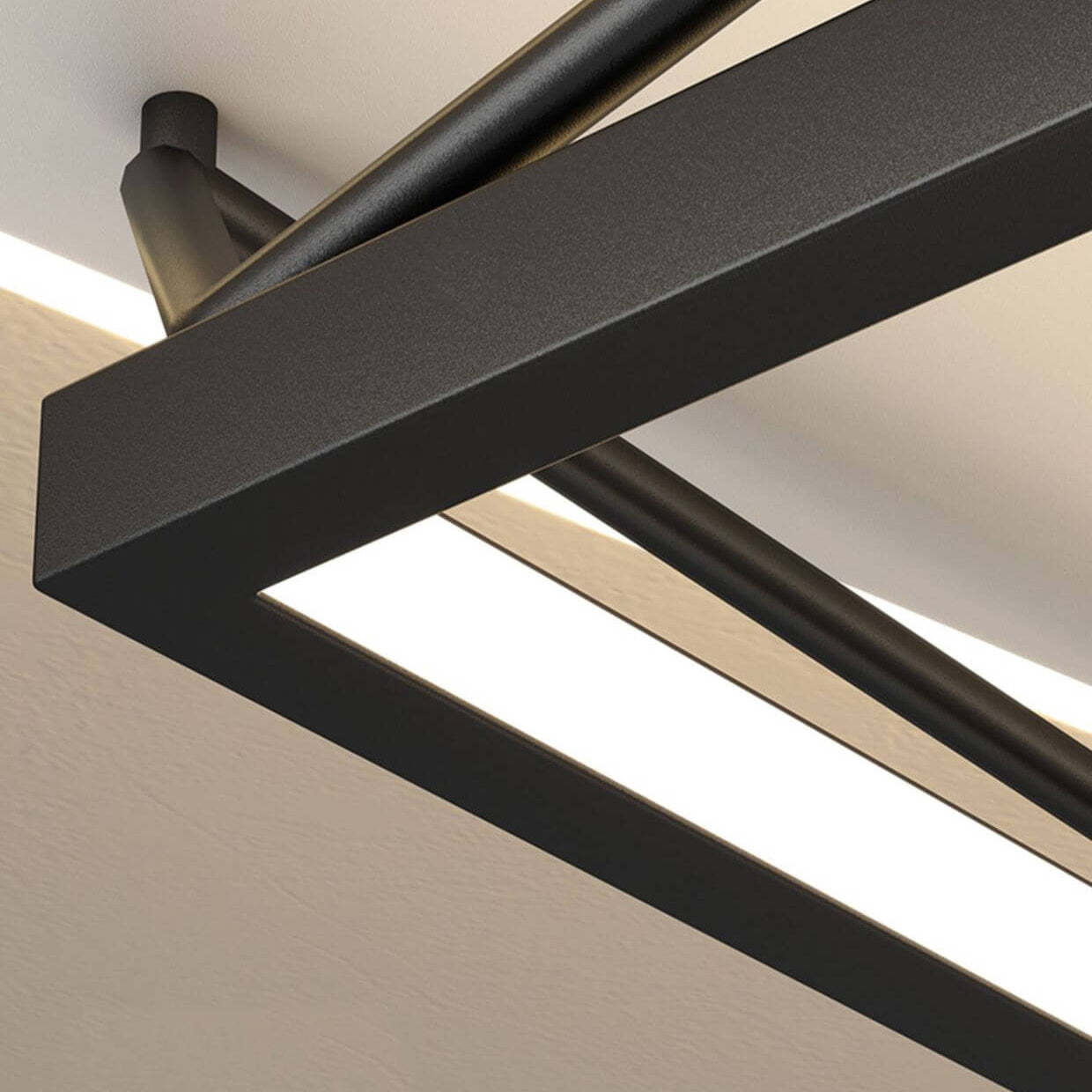 Nordic Minimalist Geometric Art LED Flush Mount Light — Pentagon / White Light (5000K) / 220V-240V For UK/AU