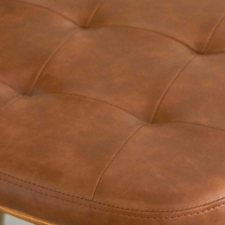 Minimalist Metal Leather Dining Chair