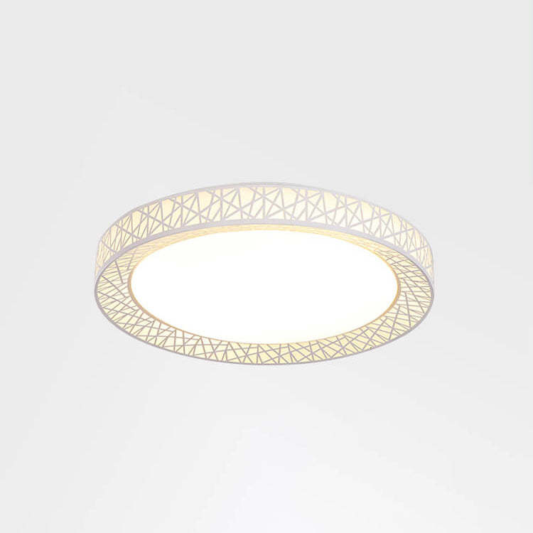 Modern Bird's Nest Iron LED Flush Mount Light