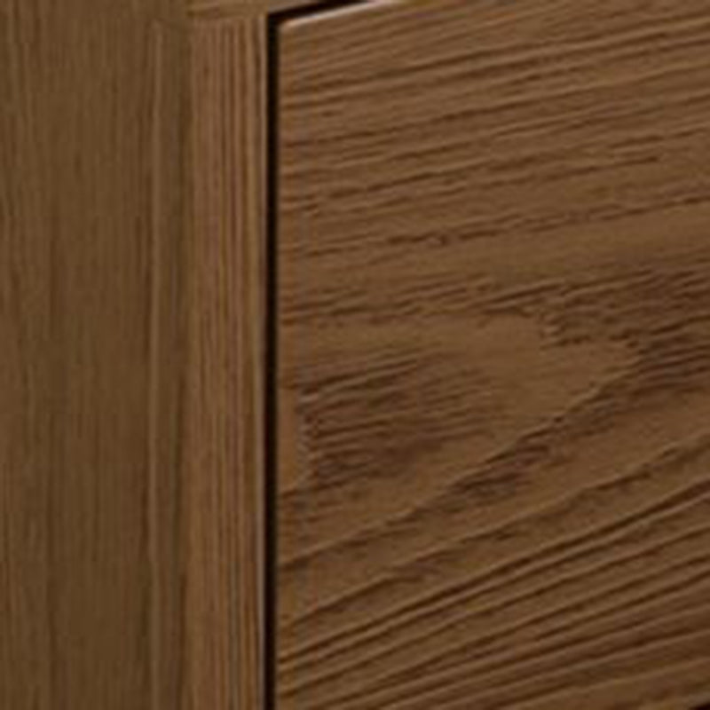 Modern Rubber Wood Bedside Nightstand