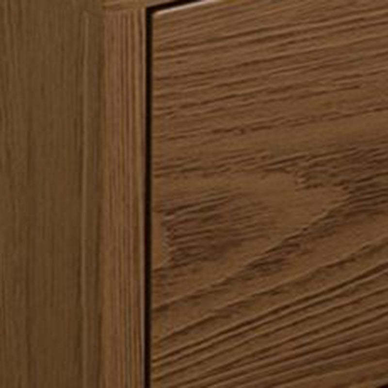 Modern Rubber Wood Bedside Nightstand