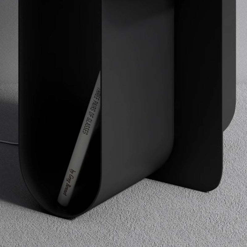 Minimalist Iron T-Shape Rectangular End Table 1-Storage