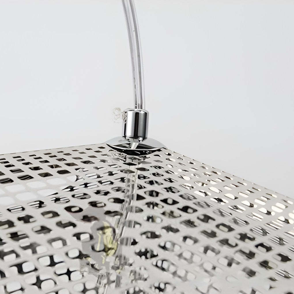 Geometric Round Metal Postmodern Pendant