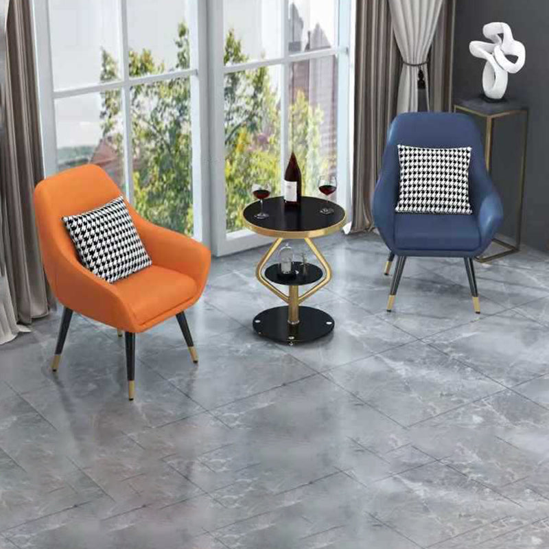 Nordic Lozenge Glass Steel End Table