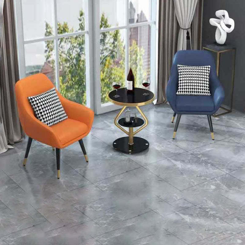 Nordic Lozenge Glass Steel End Table
