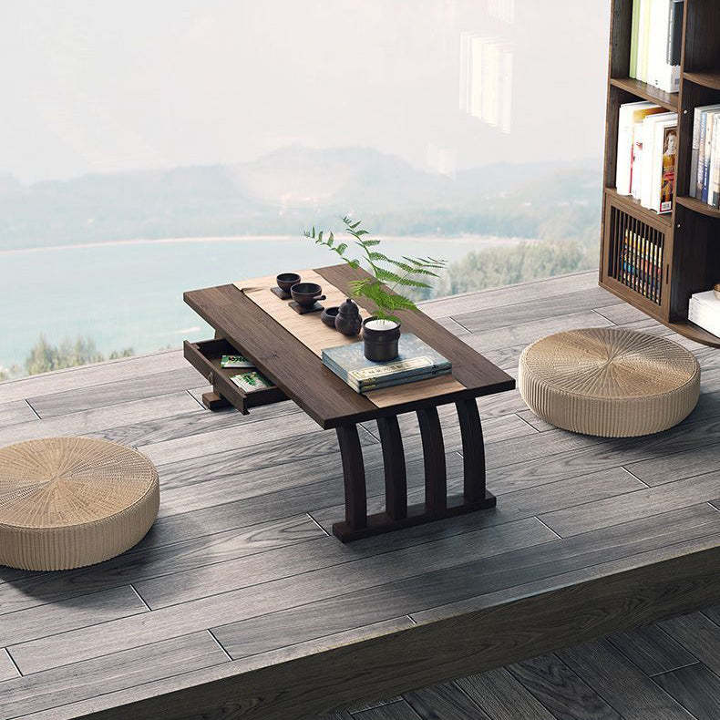 Chinese Rectangular Bamboo Fiberboard Coffee Table