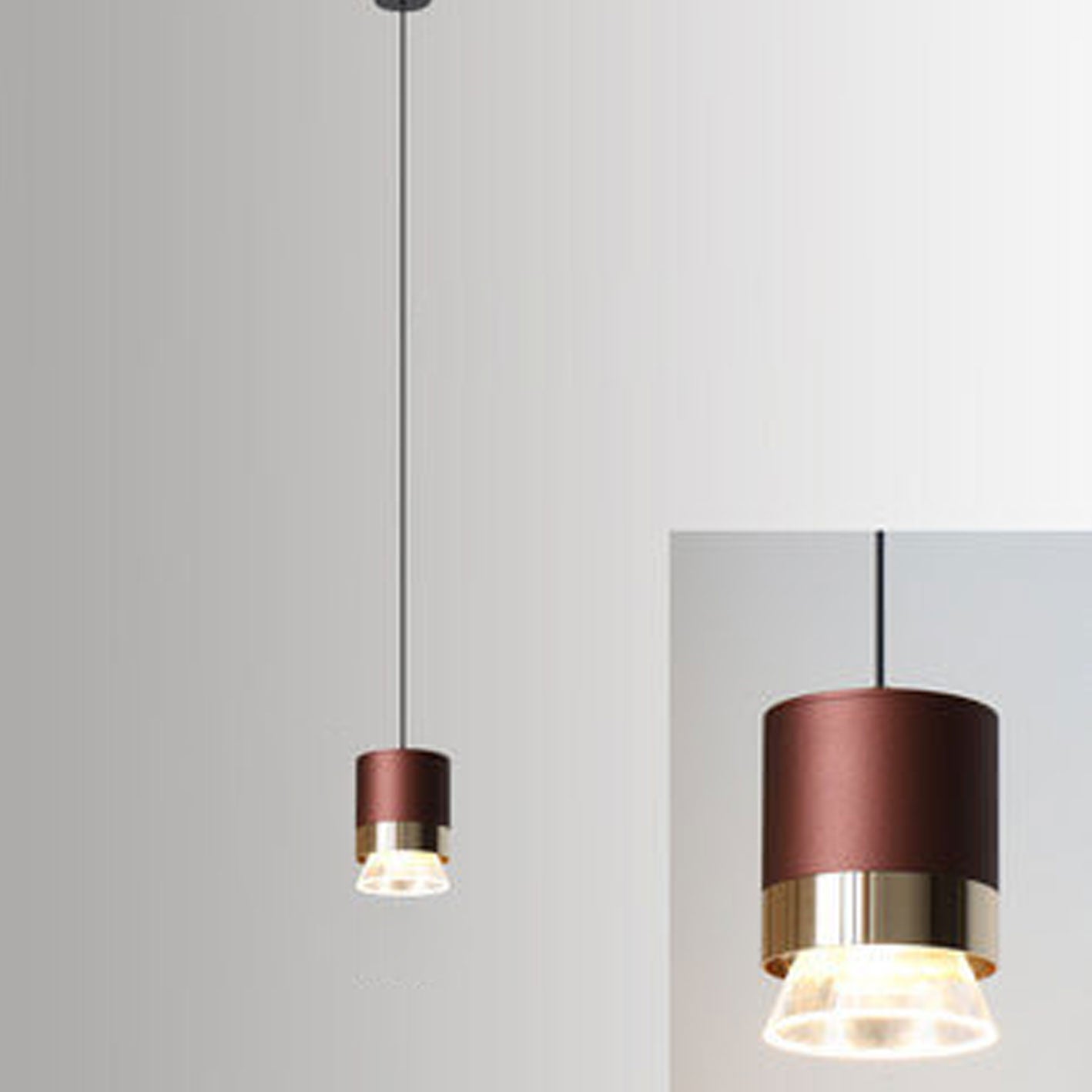 Nordic Cylindrical Aluminum Acrylic LED Pendant Light — Black / Warm Light (3000K) / 220V-240V For UK/AU