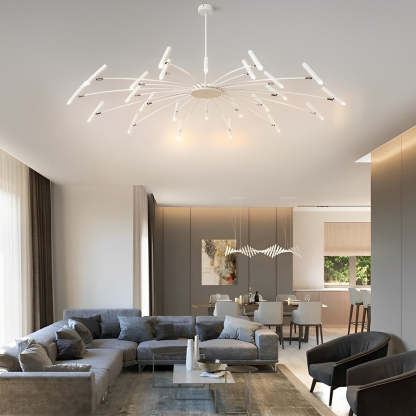 Irregular 3D Stainless Steel Ball Postmodern Pendant