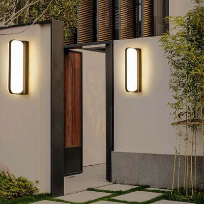 European Retro Die-Cast Aluminum Patio Wall Sconce