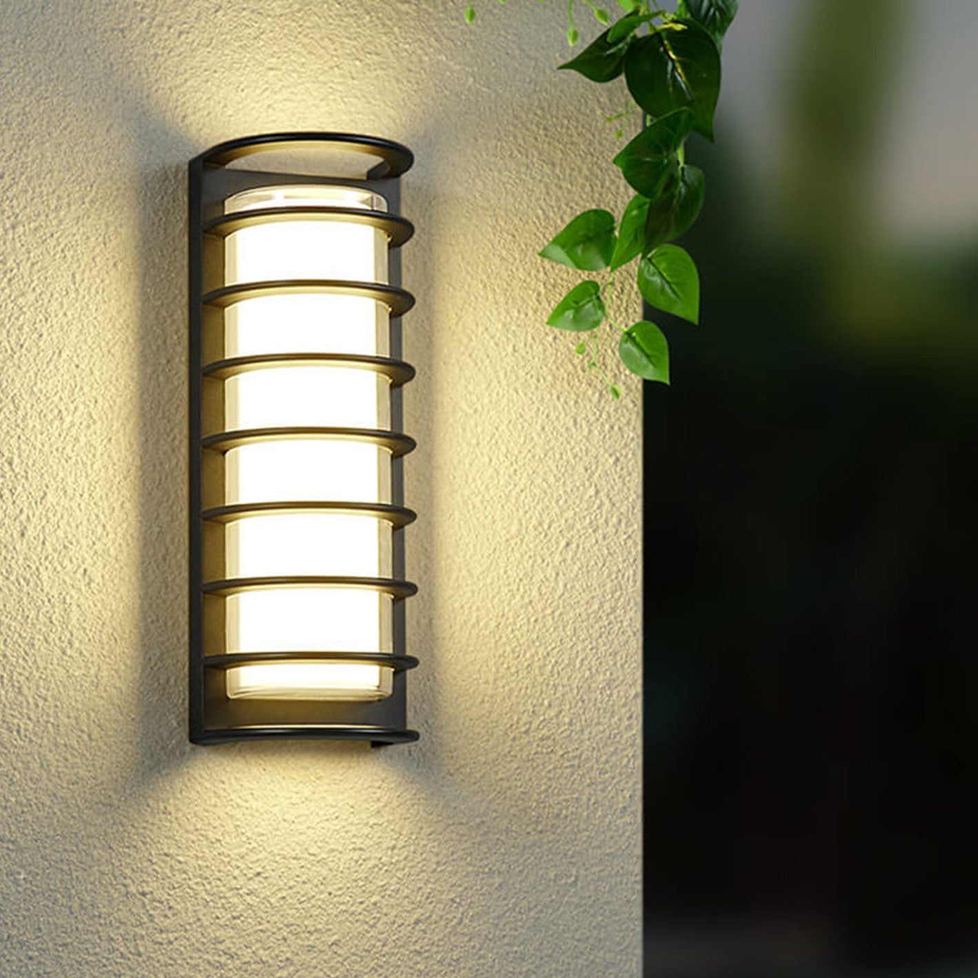 Modern Outdoor Column LED Garden Wall Sconce