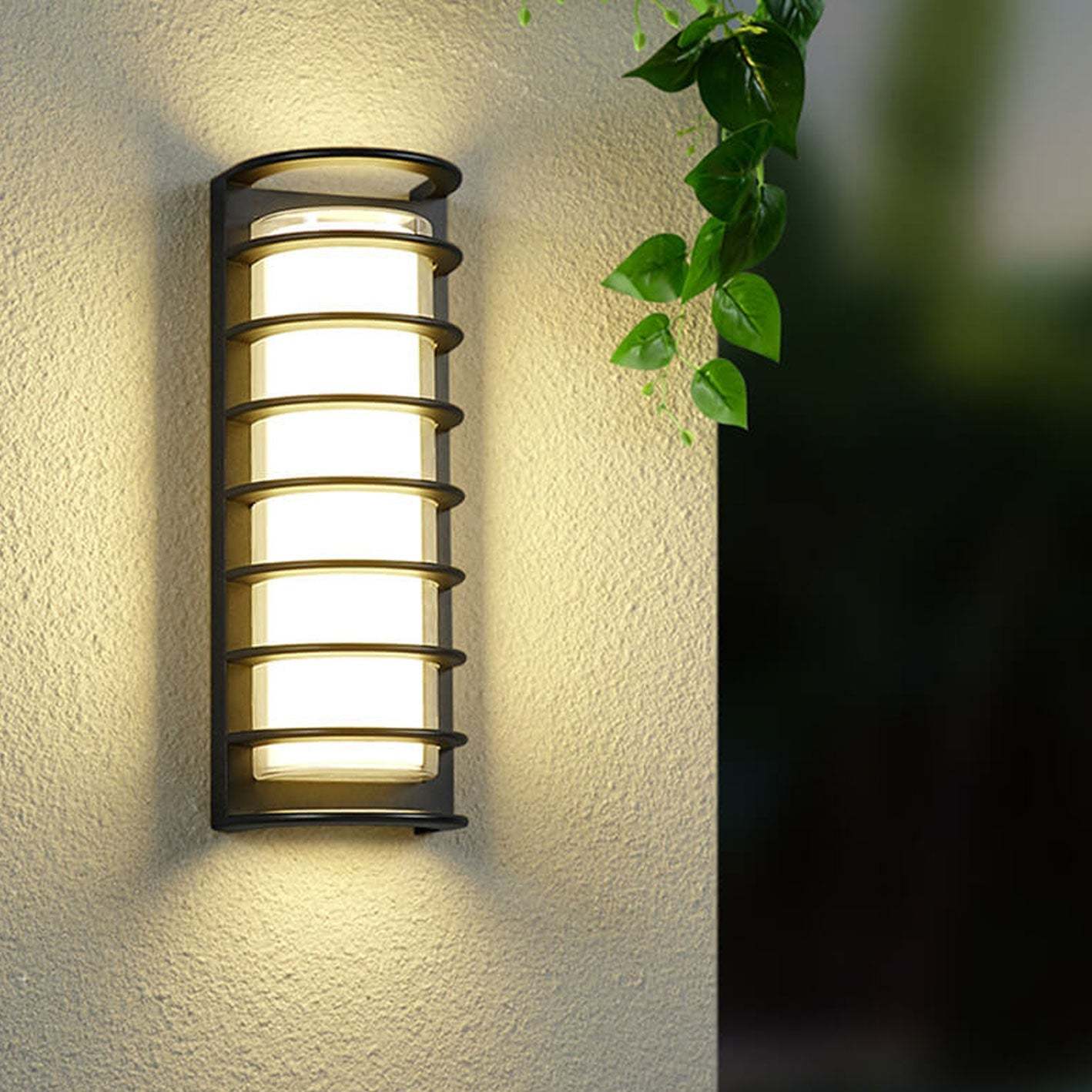 Modern Outdoor Column LED Garden Wall Sconce