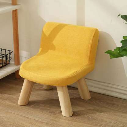 Contemporary Solid Wood Chair — Blue