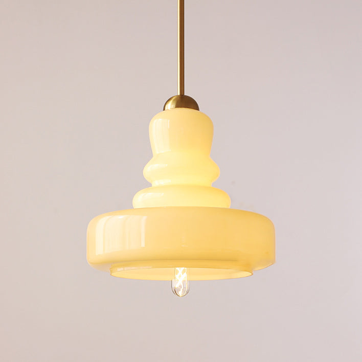 Modern Colorful Glass Gourd Pendant Light