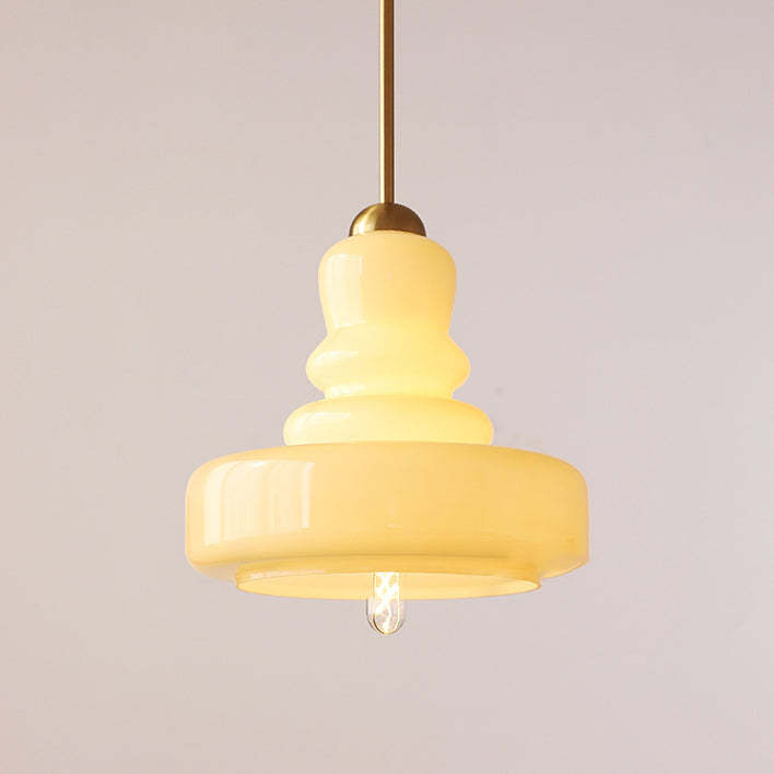 Modern Colorful Glass Gourd Pendant Light
