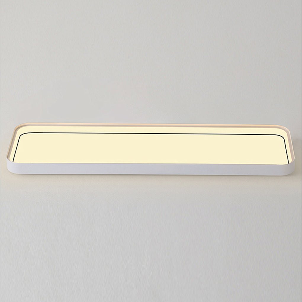 18" Rectangular LED Modern Flush Mount Remote Light